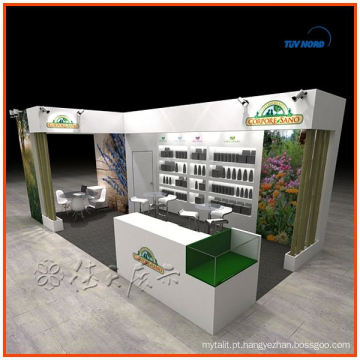 Sizi personalizado e design comércio comércio reutilizável exposição exibição exposição cabine stand exposição